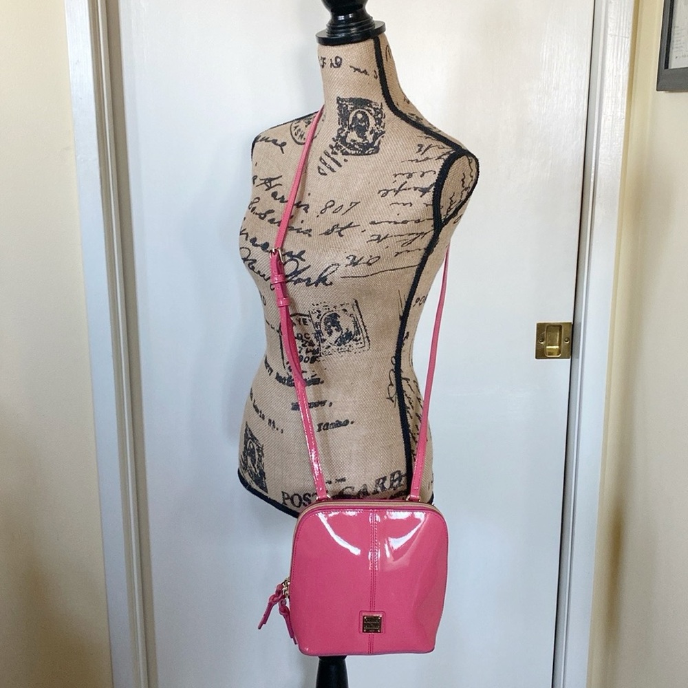 Dooney & Bourke Pink Patent Leather Crossbody Bag